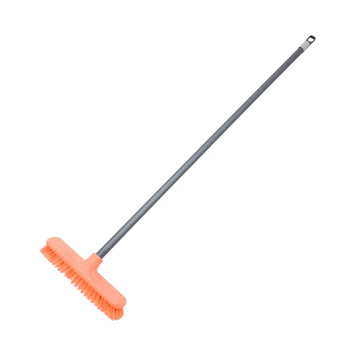 OLYMPIC Deluxe Floor Scrubbing Brush w/ Metal Handle